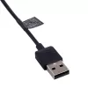 Akyga AK-SW-30 magneettinen latauskaapeli Amazfit Cor A1702 -kelloille, USB-A, 1 m, musta