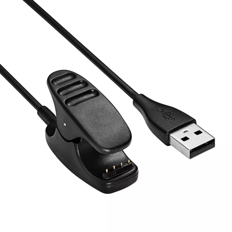Akyga AK-SW-38 lataus- ja datakaapeli Suunto 3 / 5 / Fitness / Ambit -kelloille, USB-A, 1 m, musta