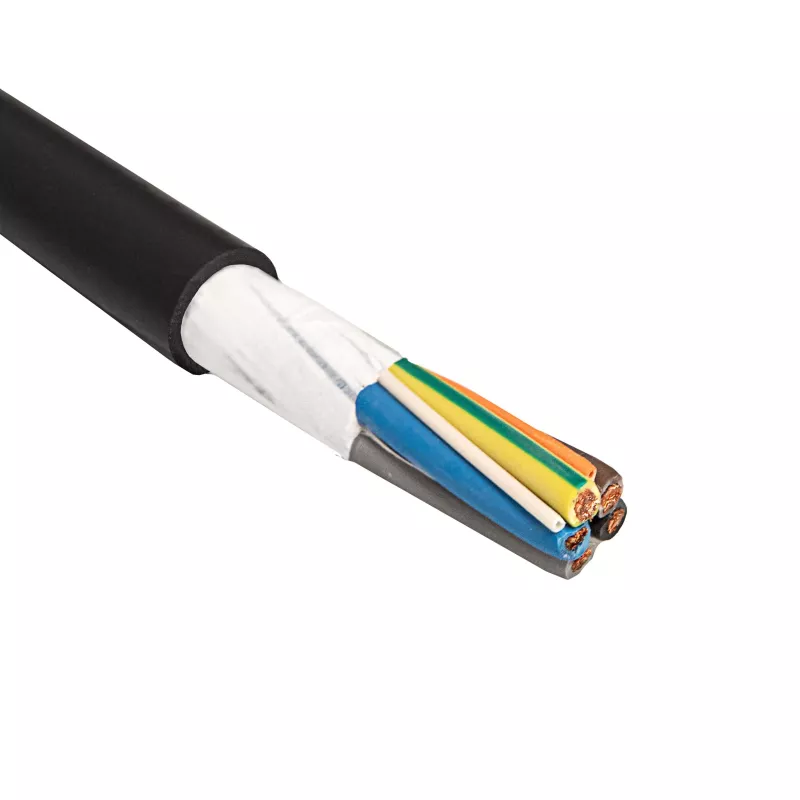 Akyga AK-SC-E12 sähköauton latauskaapeli 5 x 6 mm² + 2 x 0,75 mm², kolmivaiheinen, 32 A, 450/750 V, metritavara