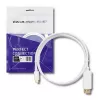 Qoltec USB 3.1 Type-C uros - HDMI Type-A uros sovitinkaapeli, 4K, Alternate Mode, 1 m, musta