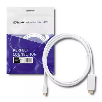 Qoltec USB 3.1 Type-C uros - HDMI A uros kaapeli 2 m 4K 60 Hz