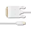 Qoltec USB 3.1 Type-C uros - DVI-D uros sovitinkaapeli 2 m 4K