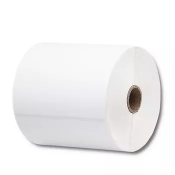 QOLTEC kuumatarra 100 x 150 mm 350 kpl - suoratermotulostus, valkoinen, pysyvä liima