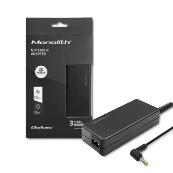 Qoltec 40W kannettavan tietokoneen virtalähde Acerille, 19V 2.1A, 5,5x1,7mm pistoke + virtajohto