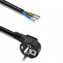 Qoltec virtakaapeli kulmikas SCHUKO CEE 7/7 (E/F) kupari kuorittu tinattu 3x1.50 mm² 5m musta