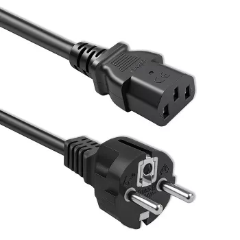 QOLTEC virtakaapeli SCHUKO CEE IEC C13 3x1.0mm2 1,5m musta