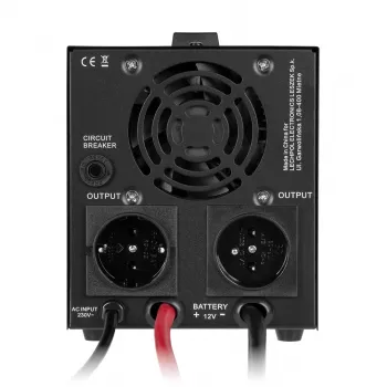 Rebel POWER-500-LFP4 puhdas siniaalto -invertteri lataustoiminnolla 12V 230V 500VA/300W