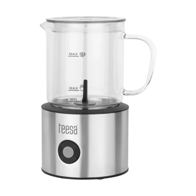 TEESA maitovaahdotin AROMA F60 500W musta/hopea