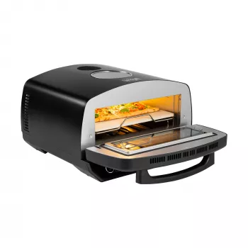 TEESA pizzauuni SUPREME ELITE 2200 W, 450°C, kaksoislämmitys, ikkuna, LED, 33 cm, useita paisto-ohjelmia