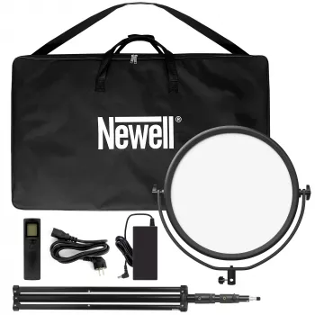 Newell LED Air Artha XL -paneelivalo ja Talos-valostatiivisarja