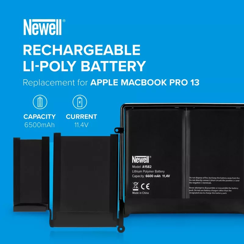 Newell A1582 6500 mAh akku Apple MacBook Pro 13