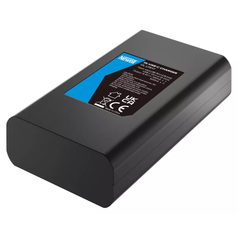 Newell kaksikanavainen USB-C-laturi DL-USB-C Canon LP-E17 akuille
