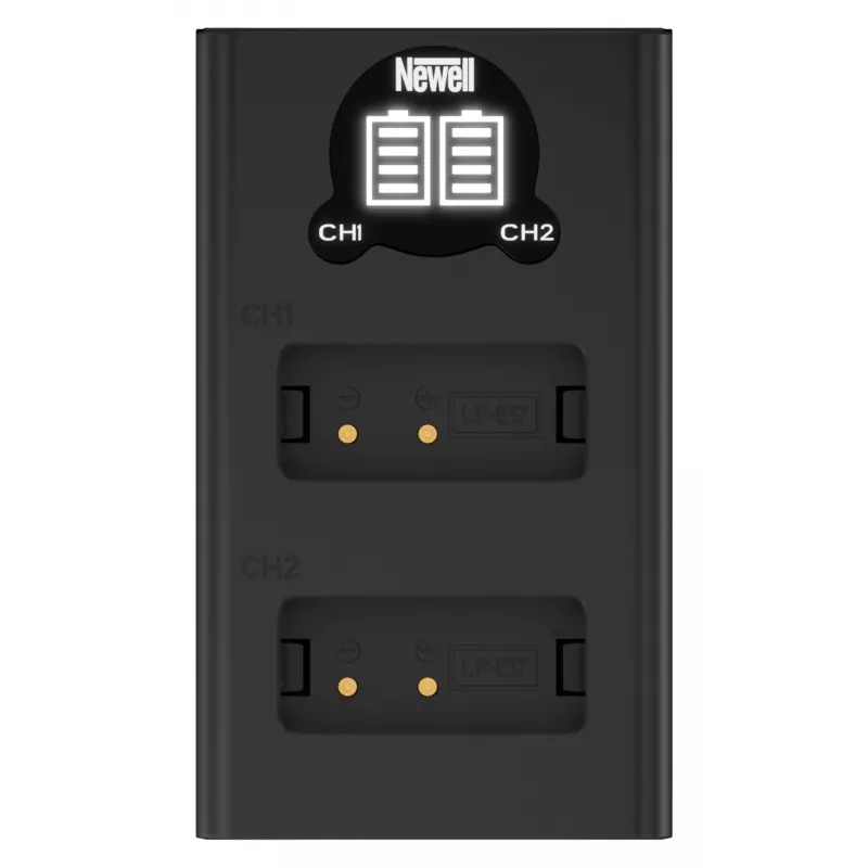 Newell kaksikanavainen USB-C-laturi DL-USB-C Canon LP-E17 akuille