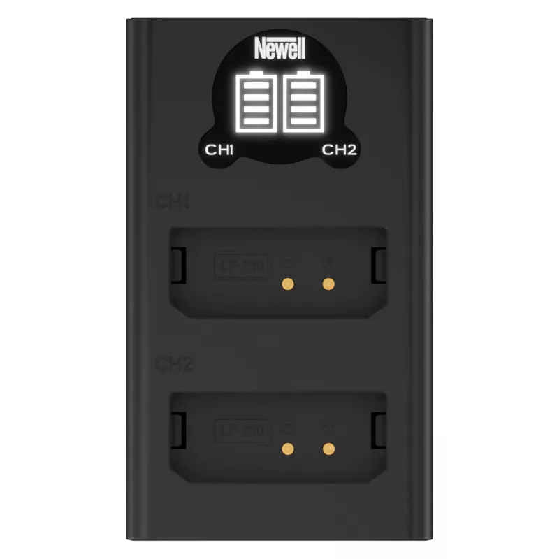 Newell kaksikanavainen USB-C-laturi DL-USB-C Canon LP-E10 akuille