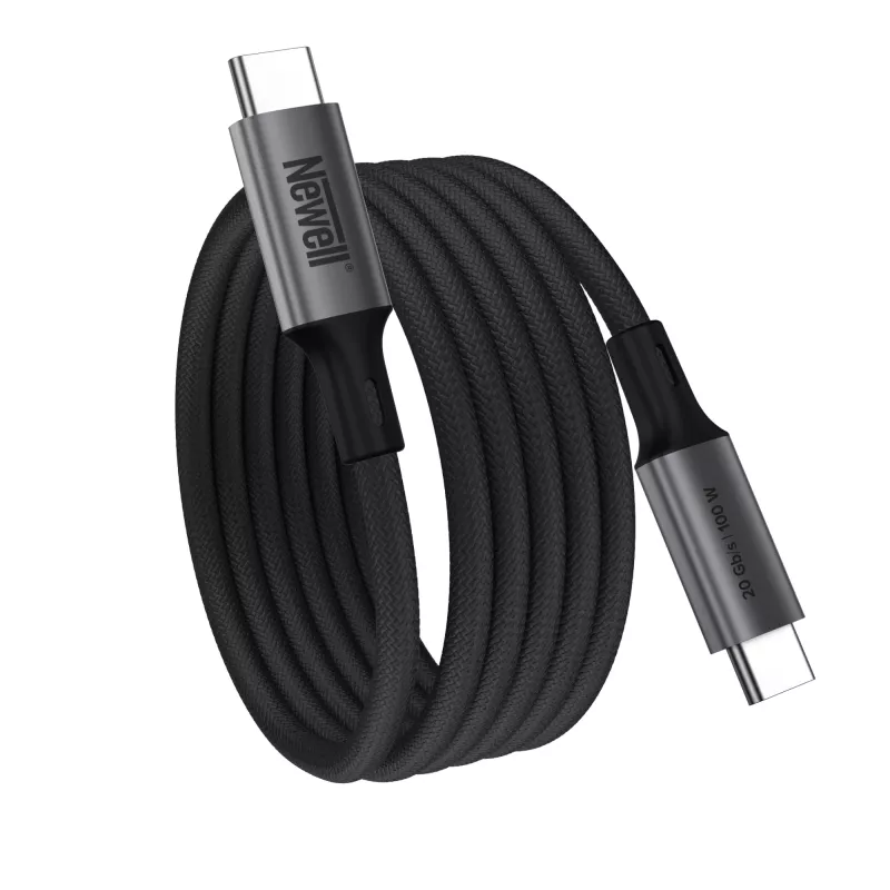 Newell magneettinen USB-C - USB-C 3.2 Gen 2 -kaapeli - 1 m, grafiitti