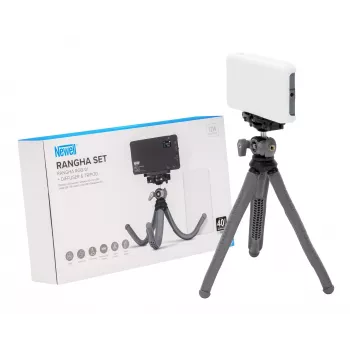 Newell Rangha Set LED RGB-W -paneelivalaisin diffuusorilla ja jalustalla