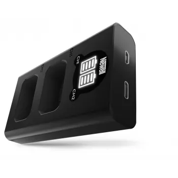 Newell kaksikanavainen USB-C-laturi DL-USB-C Sony NP-FW50 akuille