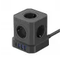 Newell GaN Power Cube 9W1 jatkojohto musta