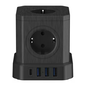 Newell GaN Power Cube 9W1 jatkojohto musta