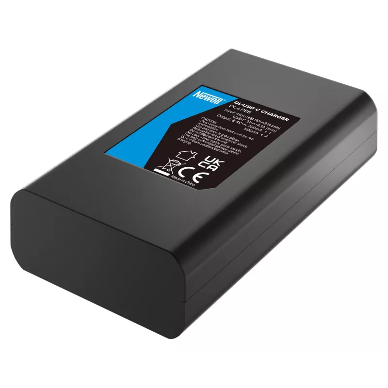 Newell Dual-Channel USB-C -laturi DL-USB-C Canon LP-E6 -akuille