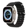 Dux Ducis silikoniranneke Apple Watch 8/7/6/5/4/3/2/SE (38/40/41 mm) - musta