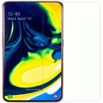 Evelatus Samsung Galaxy A80 0,33 mm tasainen läpinäkyvä panssarilasi näytönsuojakalvo Japan-liimalla ja antistaattisella pinnoitteella