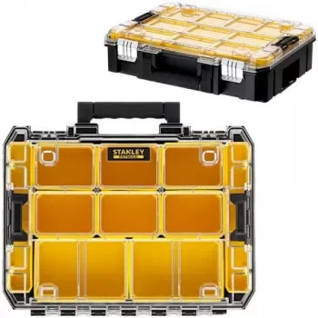 STANLEY PRO-STACK järjestelmälaatikko Duo-pakkaus (musta/läpinäkyvä, 2 kpl)