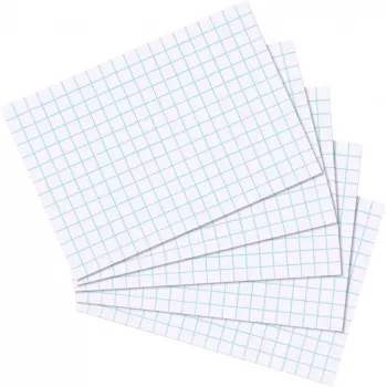 Herlitz arkistokortit A7, ruudutettu 5 mm, 170 g/m², valkoinen, 100 kpl (10621431)