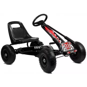 LEAN TOYS LEAN CARS A-15 go-kart musta ilmakumirenkaat
