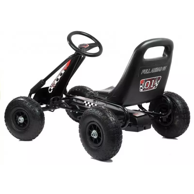 LEAN TOYS LEAN CARS A-15 go-kart musta ilmakumirenkaat