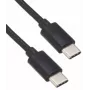 Zebra USB-C - USB-C -tiedonsiirto- ja latauskaapeli, 1m, 60W PD, musta