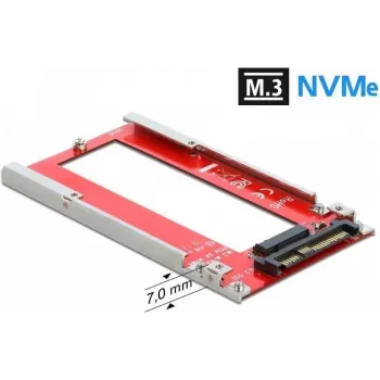 DeLOCK U.2 - M.3 / NF1 -muunnin – PCIe 4.0 NVMe -sovitin, SFF-8639 - SFF-8611/8612