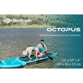 SKT Octopus puhallettava SUP-lauta allround 335x86x15 cm