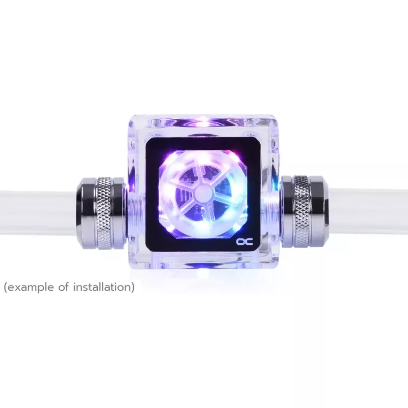 Alphacool Eisfluegel Aurora HighFlow virtausmittari kierroslukusignaalilla (läpinäkyvä)