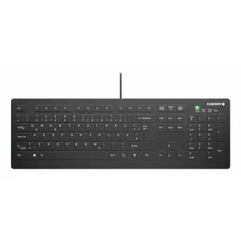 CHERRY Contour Design Active Key AK-C8112 täysikokoinen langallinen USB saksi-kytkin näppäimistö QWERTY musta