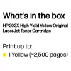 HP 203X High-Yield keltainen värikasetti (CF542X) | alkuperäinen HP LaserJet -värikasetti