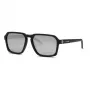 PHILIPP PLEIN SPORT miesten aurinkolasit SSP030 - 59/17/145 mm, mustat asetaattikehykset, harmaat linssit, UV400-suoja