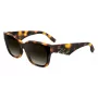 KARL LAGERFELD KL6161S-240 naisten aurinkolasit, ylisuuri neliömäinen muoto, havanna ruskea ruskeilla liukuvärjätyillä linsseillä, 63/14/140 mm