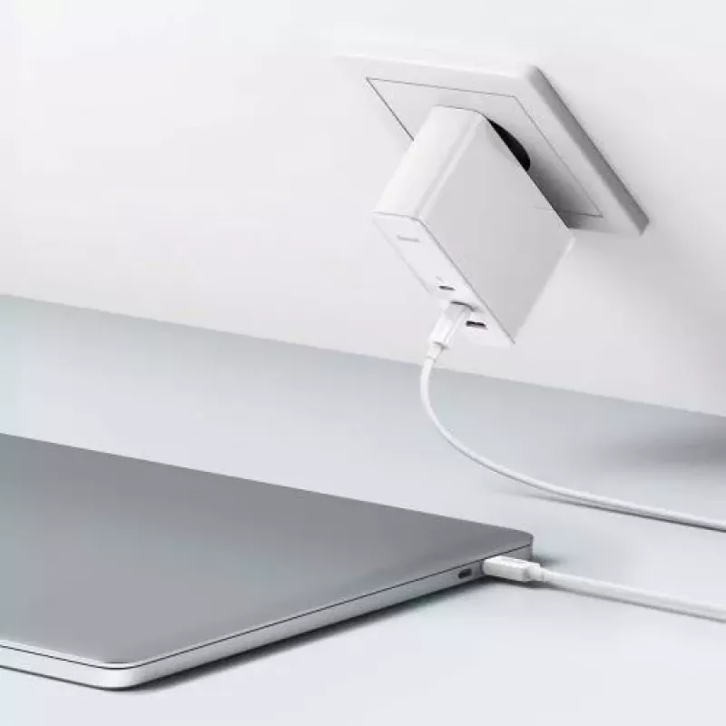 Baseus Travel Charger GaN5 Pro pikaseinälaturi, C+C+U, 140 W, valkoinen, EU-pistoke (CCGP100202)