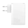 Baseus Travel Charger GaN5 Pro pikaseinälaturi, C+C+U, 140 W, valkoinen, EU-pistoke (CCGP100202)