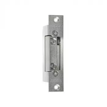 SCOT ES-S12AC/DC-B PROFI symmetrinen ovenavaaja lukolla, 12V AC/DC, Fail-Secure, 3000N pitovoima, harmaa/hopea