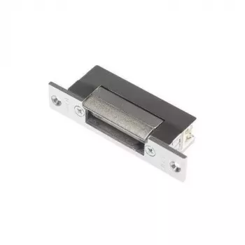 SCOT ES-S12AC/DC-B PROFI symmetrinen ovenavaaja lukolla, 12V AC/DC, Fail-Secure, 3000N pitovoima, harmaa/hopea