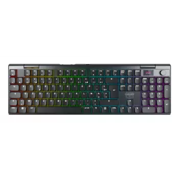 CHERRY XTRFY MX 10.1 Wireless Low-Profile -pelinäppäimistö, AZERTY, RGB, musta