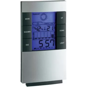 TFA 35.1087 elektroninen sääasema langattomalla ulkoanturilla, LCD-näyttö, radiokello, sääennuste, kuun vaihe, herätyskello