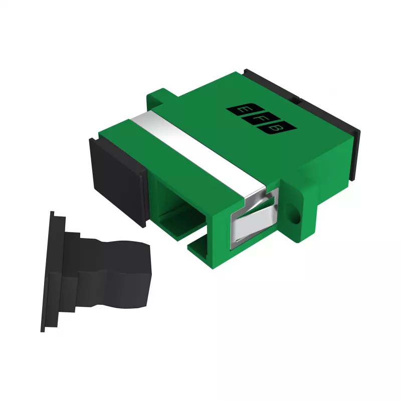 EFB Elektronik SC/APC simplex-liitin, singlemode, vihreä