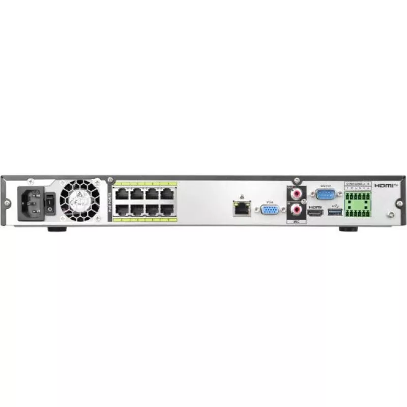 BCS LINE 8-kanavainen 8K NVR tekoälyllä ja 8 PoE-portilla BCS-L-NVR0802-A-8K-8P-Ai2