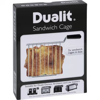 Dualit 00510 voileipäteline leivänpaahtimeen - ruostumaton teräs, musta kahva, pari