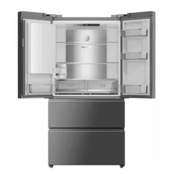 DREAME DRF560WMXEEUP ranskalainen ovi jää-pakastinyhdistelmä, 561 L, Platinum Inox, Wi-Fi, No Frost