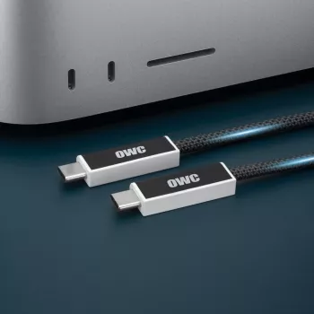OWC Active Optical USB4 USB-C -kaapeli 3m (10ft) - 40Gbps, 100W, musta