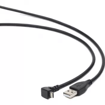 Gembird USB 2.0 -kaapeli USB-A - Micro-USB-B 1,8 m musta 90 asteen kulma